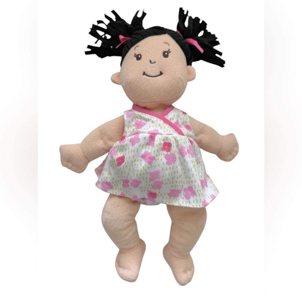 Baby Stella Plush Doll with Black Hair Pony Tails